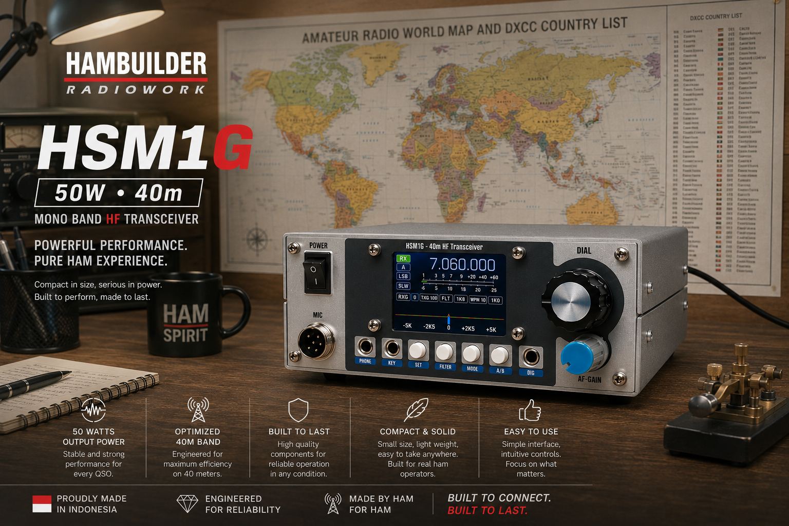 HSM1G - 50W 40m SDR Transceiver